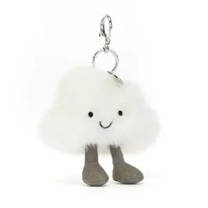 Official Jellycat Cloud Plush Keychain – Adorable Animal Bag Charm for Birthdays & Fun Gifts