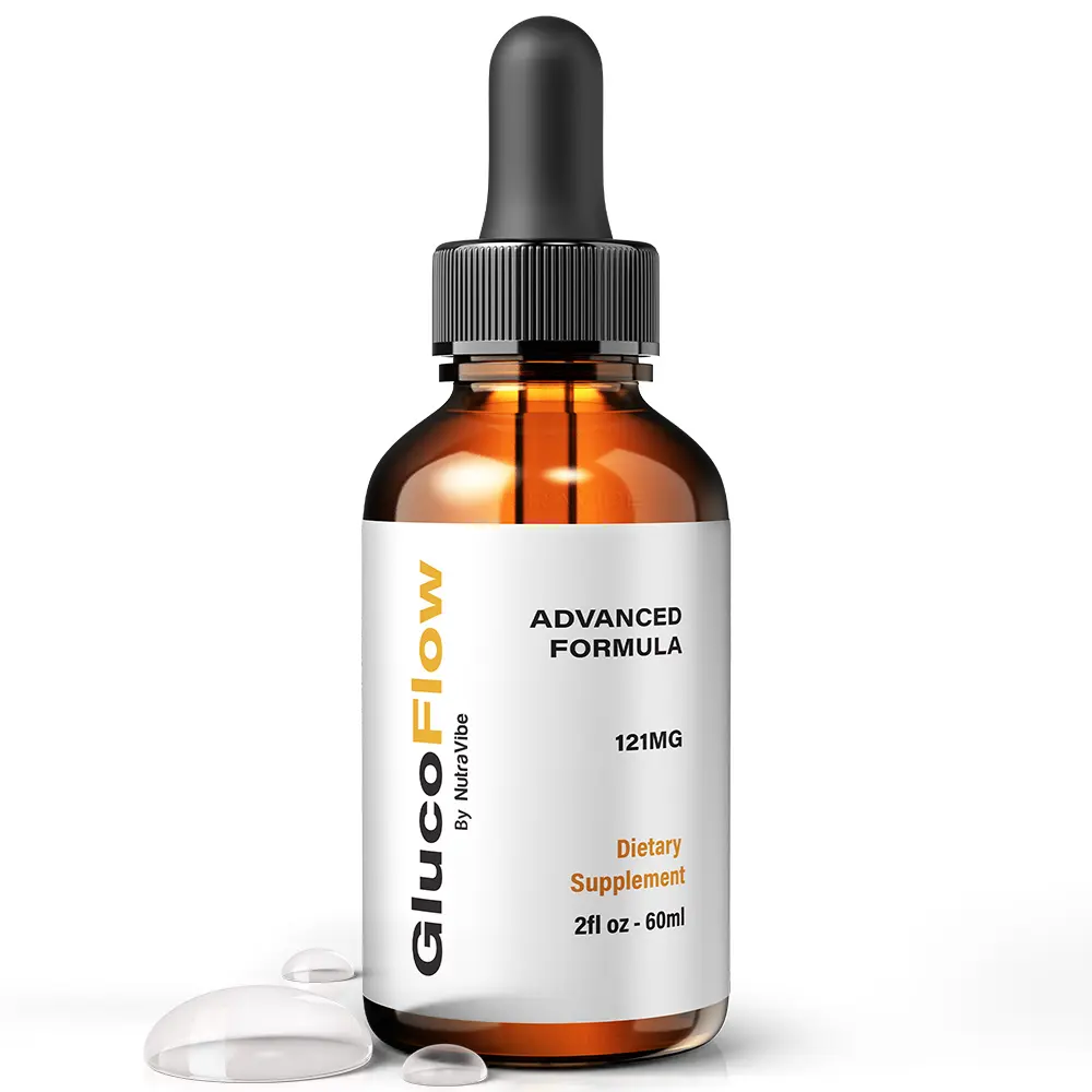 GlucoFlow Drops - Advanced Natural Dietary Supplement with 121mg Proprietary Blend for Health & Wellness