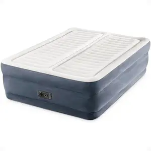 Intex 64953E Deluxe Dual Zone 22" King Sized Air Mattress with Built In Air Pump