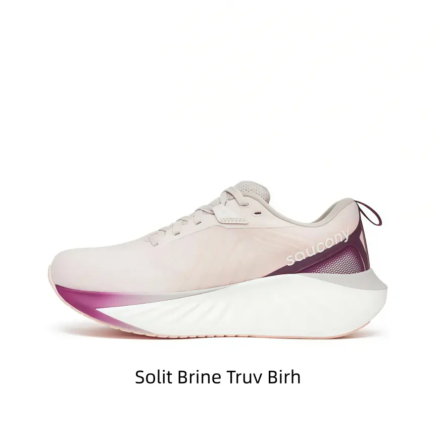 Ultra-breathable pale pink mesh sneakers with fabric heel pull tab and springy white wave layered thick cushion base, great for campus trips, PE classes and sweet minimalist teen daily matching fits.