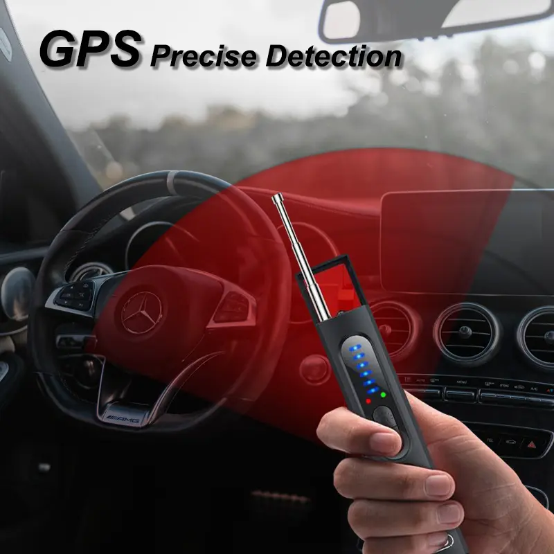 GPS Tracker Detectors, Hidden Camera Detectors, 6 Levels Sensitivity, 4 Detection Modes, 30H Working Time for Travel, Car, Bathroom, Office, Hotel, Airbnb
