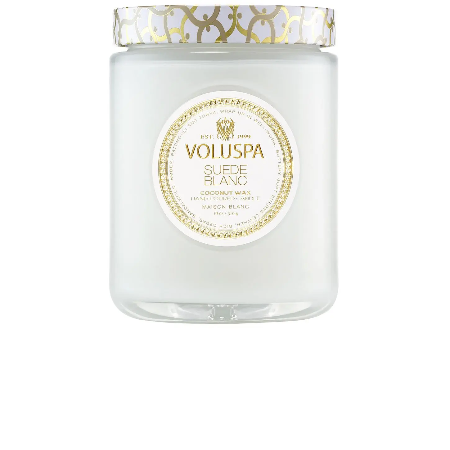 Voluspa Suede Blanc Large Jar Candle