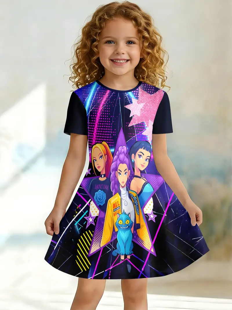 girls neon dress CHIFIGNO Butterflies and Moons Little Girl Sleeveless Girl Casual Summer Sundress Party Dresses, 2T: Clothing, Shoes & Jewelry Made from 95% cotton Neon Skater Dress Mermaid Dress