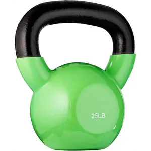 Vinyl Kettlebell , Training Kettlebells for Home Gym Exercises, Fitness, Full Body Workout Equipment, Push Ups, and Grip Strength