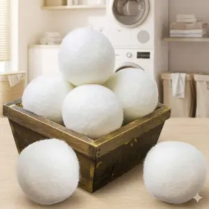 Eco-Friendly Dryer Balls: Reusable, Wrinkle-Free Fabric Care. Safe, Energy-Saving Alternative to Plastic Dryer Sheets & Liquid Softeners.