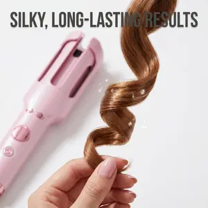 Automatic Rotating Curling Iron 30mm – Beach Waves Curler, Cool Airflow Anti-Frizz Hair Waver, Volumizing Egg Curling Wand, Fast Heating No Heat Damage Styler | TikTok Viral Summer Travel Essential Gift for Mom