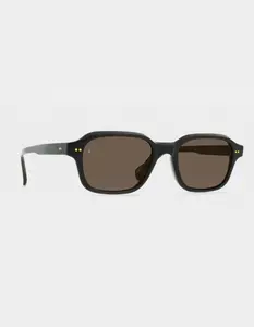 RAEN Rhyme Sunglasses, Recycled Black & Agave
