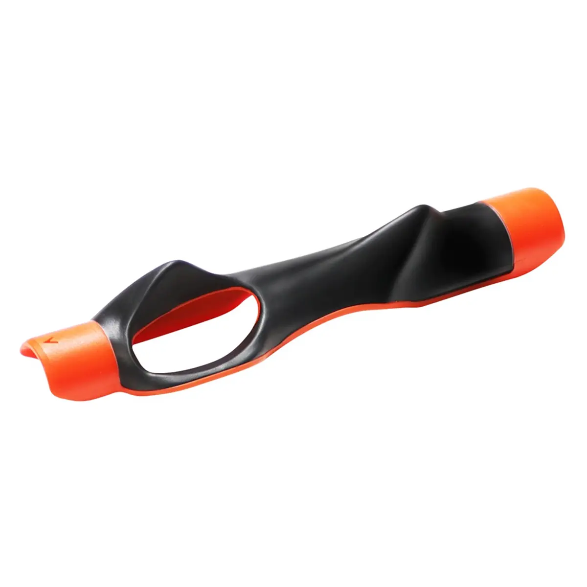 Golf Swing Trainer for Golf Enthusiasts - Plastic+TPR Rubber Blend Construction, Comfortable Hand-Fit Form, Customizable Size Anti-Slip Durable Grip, Left/Right Hand Swing Training Aid (Orange, 6.1in, Driving Range Use)