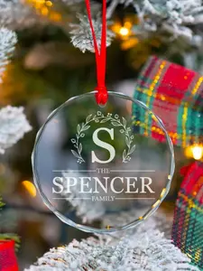 Monogram Family Ornament V1