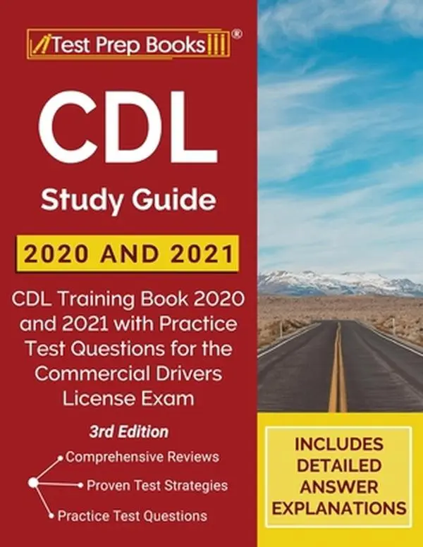 Used CDL Study Guide 3rd Ed. Softcover - Commercial Drivers License Exam Prep, 228 Pages, 1.4 lbs, CDL Practice Test Preparation by Tpb Publishing (English)