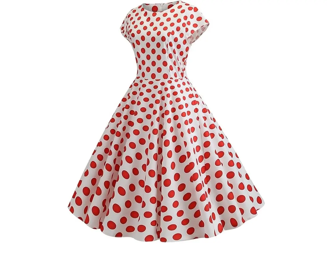 strapless open back dress White 1950s Plant Print Belted Vintage Swing Dress – PollyBoutique
