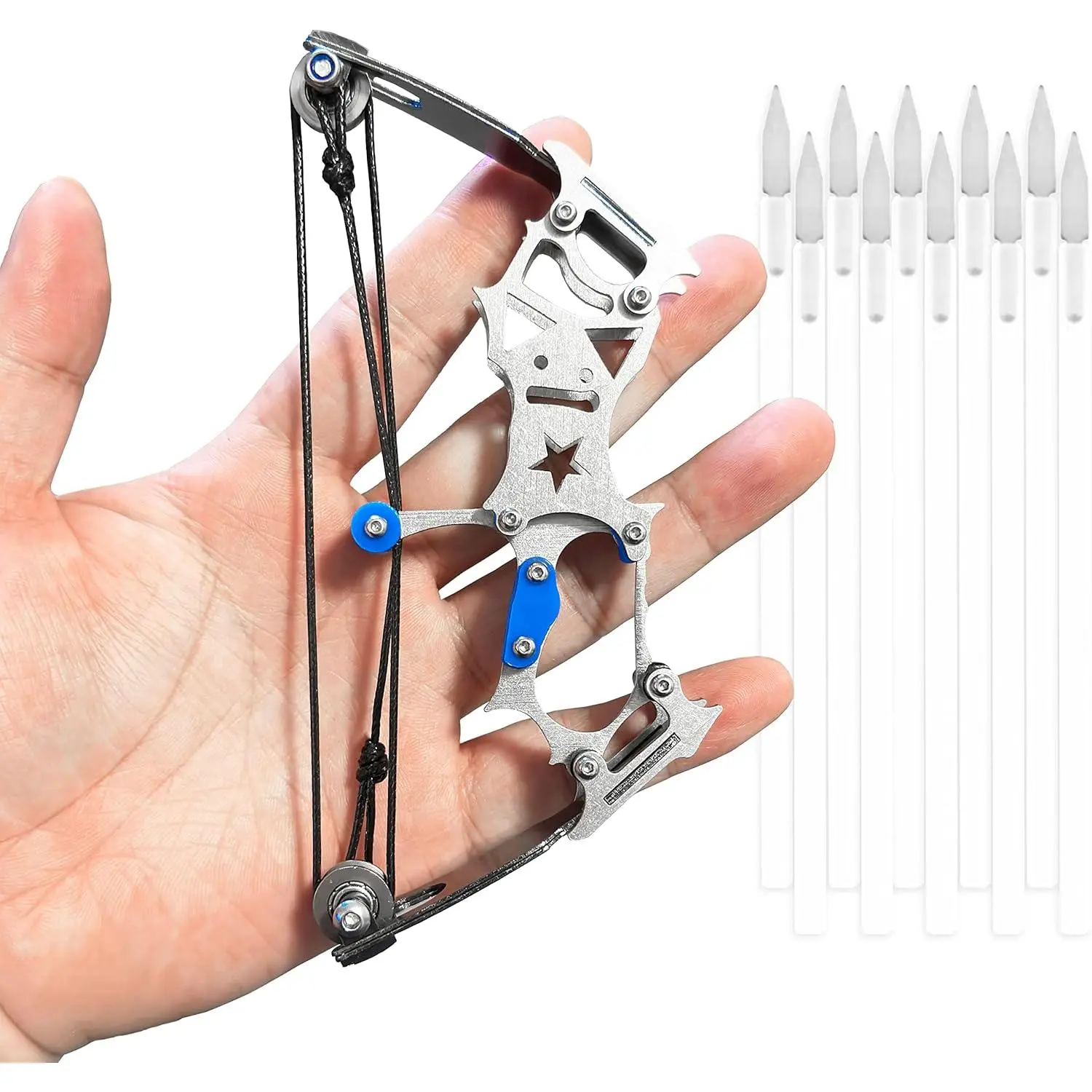 Archery Bow Set, Left and Right Hand Compound Bow with Metal Material and Catapult Design for Practice Archery, Outdoor Target Training, Backyard Sports, Skill Building and Recreational Use