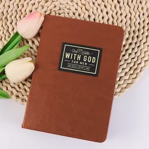 Men's Bible Study Notebook, Leather-Like Cover, Daily Spiritual Notes & Prayer Journal, Faith-Based Religious Gift, Hb-545 Batch Number