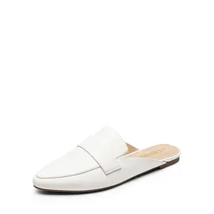 Dream Pairs Women's Flat Mules Buckle Pointed Toe Backless Slip on Slides Loafer Shoes