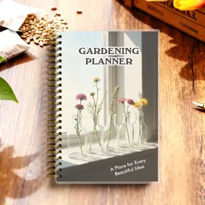 Garden Planner - A Beautiful and Functional A5 Gardening Logbook, 116 Pages to Plan Layouts, Track Seeds, and Record Yields, Spiral Bound with Monthly To-Do Lists on Premium 100gsm Paper