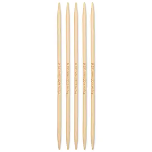6" Double Point Knitting Needles, Bamboo