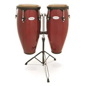 Toca  Synergy Series Wood Conga Set with Stand, Red