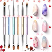 6Pcs Double-ended Nail Art Brush