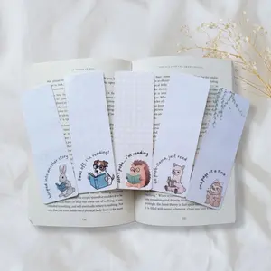 Laminated Animal Paper Bookmarks, Fun Reading Bookmarks, Teacher and Student Gifts