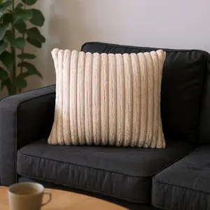 Lux Beige Fur Pillow