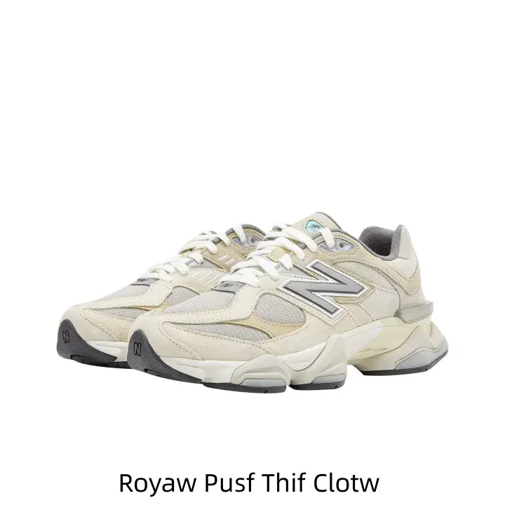 Cream Beige Light Grey Suede Mesh Chunky Dad Collectible Sneakers Metallic Silver Contrast Side Logo Sculpted Aged Off-white Multi-layer Midsole Soft Neutral Vintage Street Hobby Display Lifestyle Footwear