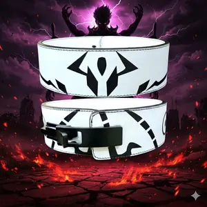 POWER LEVER BELT - High-Quality Anime Design in Blue Suede for Everyday Wear & Anime Events with Unique Touch and Durability