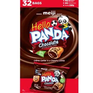 Meiji Hello Panda Chocolate Creme Filled Cookies 0.75 oz 32-count Crunchy Cookie Snack