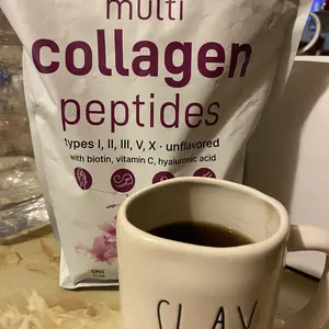 Product Review of Micro Ingredients Multi Collagen Peptides Powder - Hydrolyzed Protein Peptides (Type I,II,III,V,X) with Hyaluronic Acid, Biotin & Vitamin C Unflavored from M**a B**s