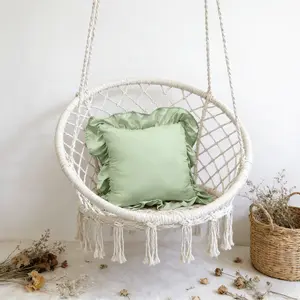 Pure Color Ruffled Pillow with Filling, Soft Comfortable Cushion, Home Decorative Cushion, Home Decor Gift Choice, Durable Bedding Accessory