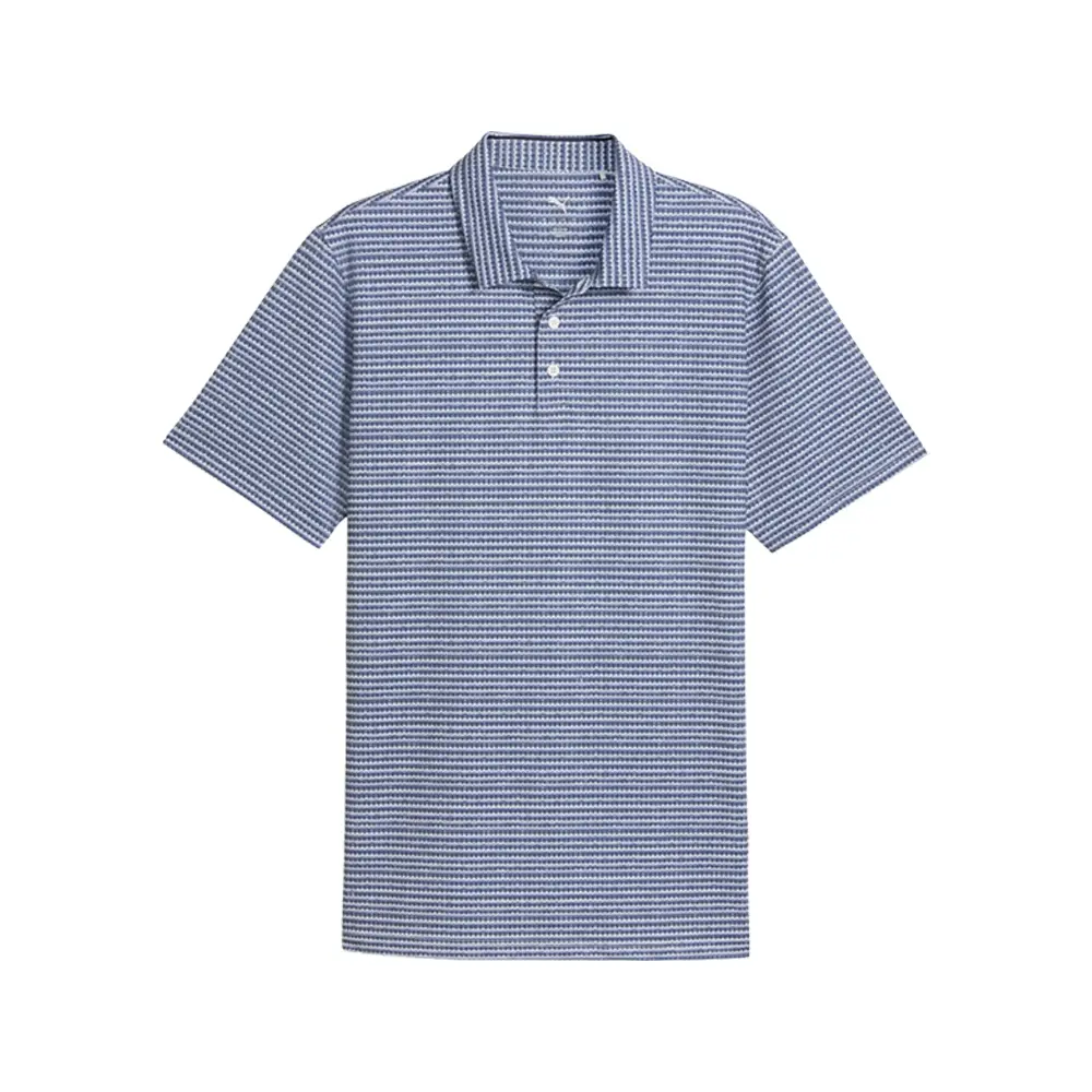 PUMA Mens Mattr Stadium Bn Short Sleeve Golf Shirt Casual Casual - Blue