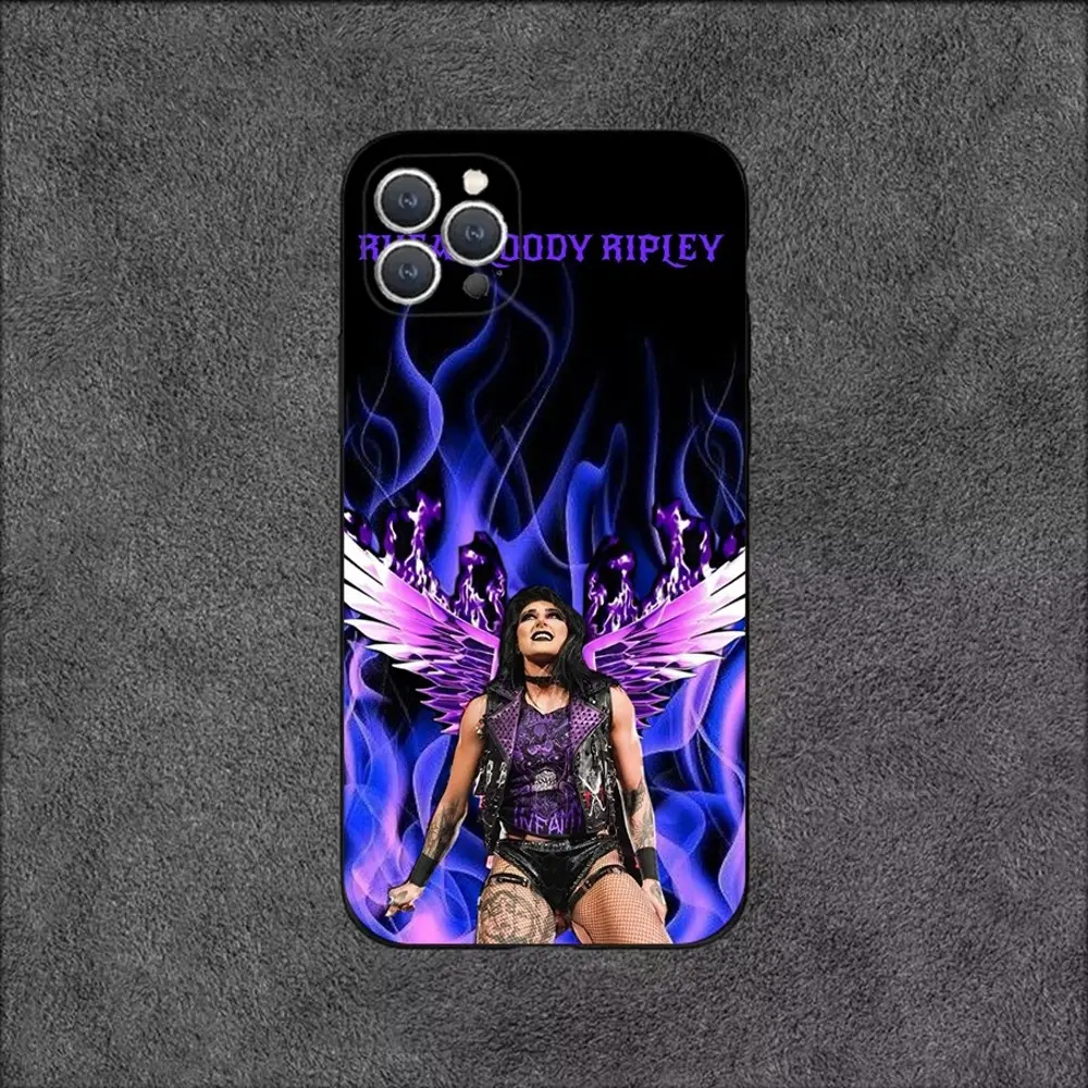 Rhea Ripley Phone Case For iPhone 17 Air 16,15,14,13,12,11,Plus,Pro  Max,XS,X,XR,SE,Mini,8,7 Soft Silicone Black Cover - TikTok Shop