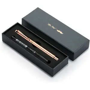 Custom Luxury Pen, Rose Gold, Black Ink, Gift with Name Customization