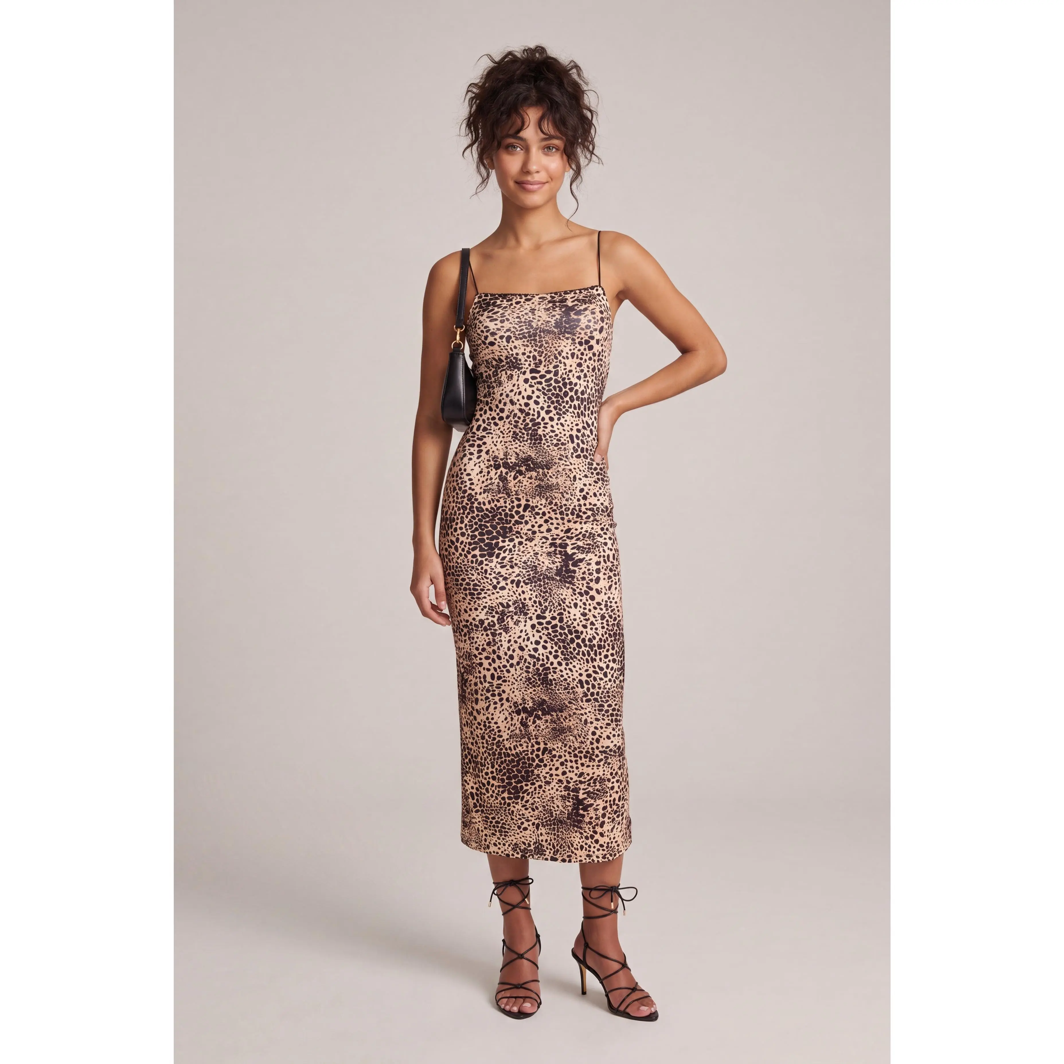 Cheetah Print Midi Dress