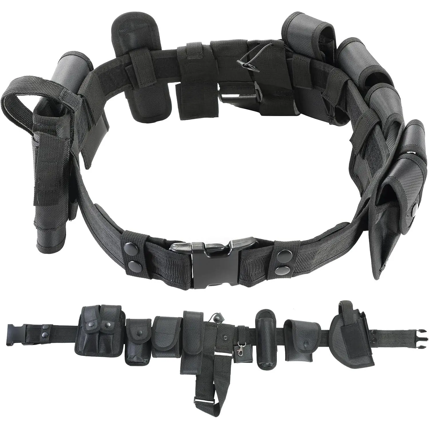 10 in 1 Police Tactical Belt Security Guard Belt Multifunctional Tactical Duty Belt Set for Law Enforcement with Versatile Features and Modular Design Gear thrusting belt lifting straps