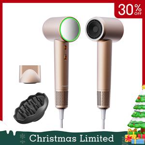 Maxodo High-Speed Hair Dryer 1400W 4 Modes Intelligent Control Anti-Static Plasma Ion Tech 110000 RPM Motor Salon-Quality Drying Lightweight Portable with 2 Styling Nozzles for Different Hairstyles