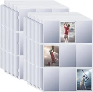 Trading Card 3-Ring Binder with 1800 Double-Sided, Waterproof Transparent Polypropylene Sleeves for Game, Sports Cards