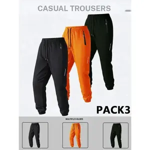 Men's Regular Fit Solid Drawstring Waist Sweatpants, Casual Pocket Design Pants for Men, Men's Trousers for Daily Wear, Yoga Training Pants, Please refer to the size chart before purchasing athletic activewear Halloween Gifts