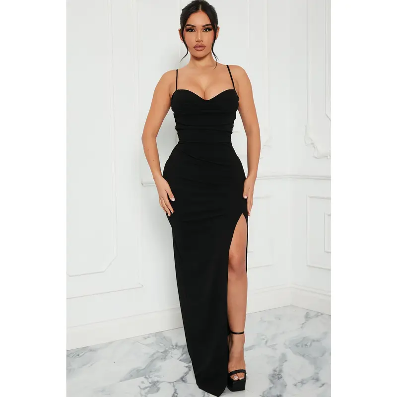 Anabelle Halter Neck Lace Maxi Dress - Black - TikTok Shop Anabelle Halter Neck Lace Maxi Dress - Black - TikTok Shop