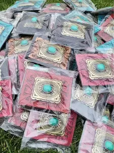 Women's Turquoise Trail Concho Cardholder Wallet