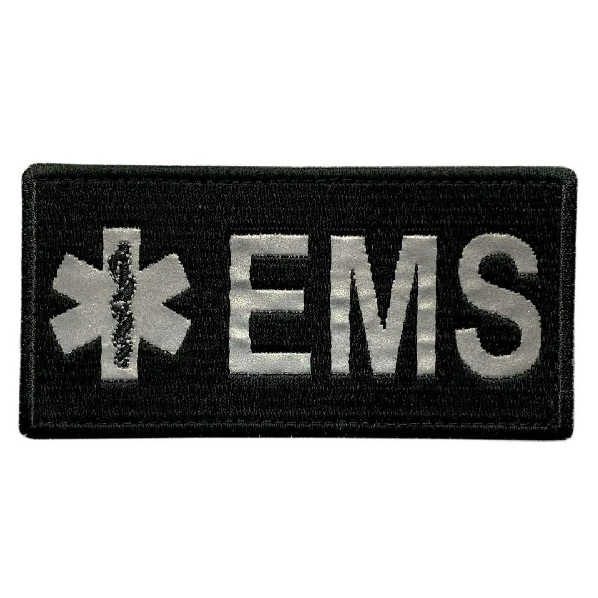 Reflective EMT EMS Paramedic Medic Patch [Hook” Fastener - 4.0 X 2.0 -RE5]