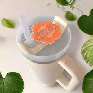 Stanley Tumbler Name Plate Boho Floral Style