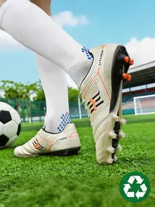 Men's Competitive Long Stud Soccer Shoes, Outdoor Football Cleats, Breathable Low Top, Lightweight Speed Cleats Classic Design, Professional Use