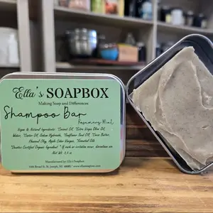 Rosemary Mint Shampoo Bar 3.5oz Organic, Vegan, Natural Ingredients body skin