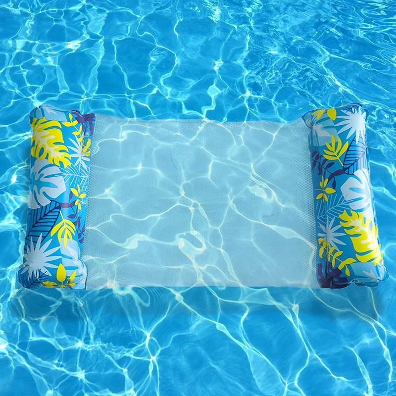 2-Piece Inflatable Pool Floats Adult Size Water Hammock, Multi-Functional Swimming Pool Raft Lounger, Relaxing Chair for Adults