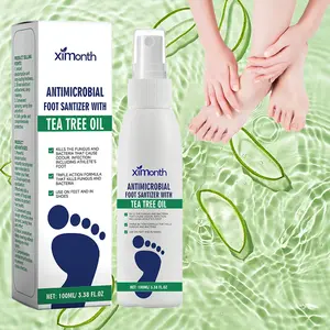 2Pack/1Pack Tea Tree Oil Foot Spray | Odor Elimination & Cracked Heel Repair | 100ml Fast-Absorbing Formula Foot Spray with Tea Tree Oil for Dry Feet Plantar Moisturizing Deodorant Advanced Formula Fast-Acting Relief Inhibits Fungal Growth Foot Care