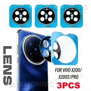 KAYKWONG'S 3-Pack Camera Lens Protector for Vivo X100pro/x200/x200s/x200pro/x300 , Auto Calibration, HD Glass, Scratch-Resistant, Compatible with Cases
