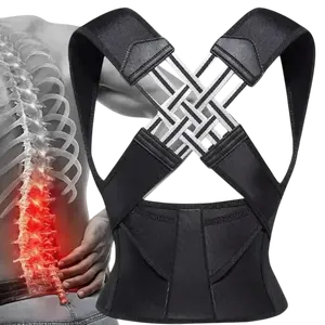 Women's Waist Trainer Corrects Bad Posture, Helps and Hunchback, Unisex, Back Support Posture Correction, Shoulder Belt Correction, Vest Support Relieves Neck, Shoulder,Collarbone and Back Pain Adjustable Velcro Design Body Cinching For Home Office