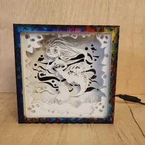 Mermaid Acrylic Shadow Box