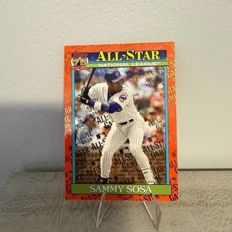 2026 Topps All-Star Game Sammy Sosa Orange Foil /25 #7/25 91AS-5 Cubs SSP