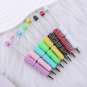 Full Drill Pearl Beaded Pen, Creative Handmade DIY Ballpoint Pen, Perfect Gift and Office Supply, Vibrant Writing Tool